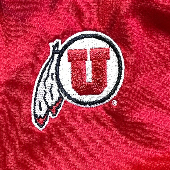 Under Armour HeatGear Utah Utes‎ Red Fitted Polo Shirt Womens XL TG EG - Picture 11 of 14